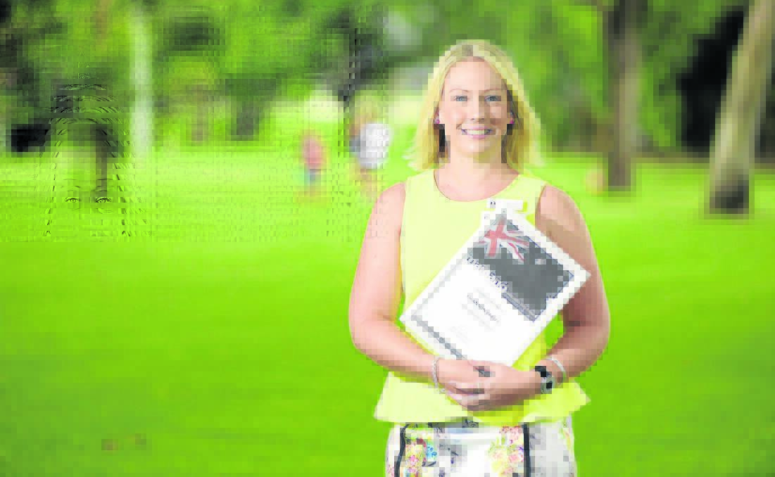 Rhiannon Varley says she was shocked and humbled by being named Maitland Citizen of the Year.