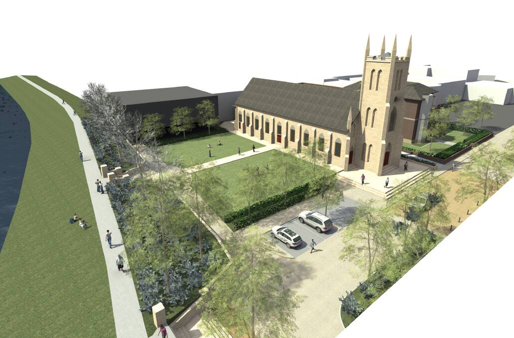 RESTORATION:  An artist’s impression of plans to revamp the cathedral precinct.