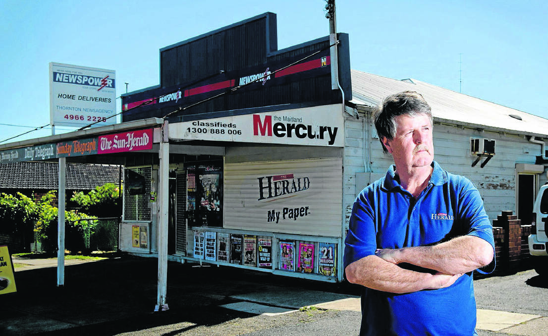 Thornton newsagent Waye Hackett admits he was shaken up by the early morning attack .