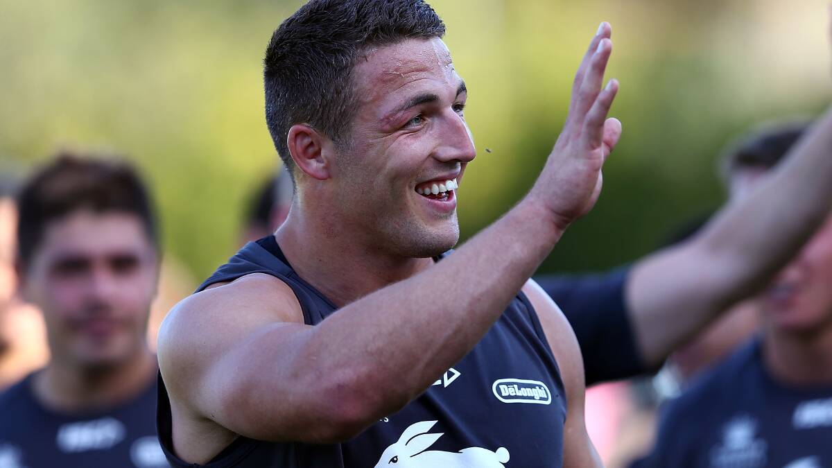 While Sam Burgess wants to keep preparations for the grand final to the normal routine, he may have difficulty persuading Bunny fans to keep a lid on things.