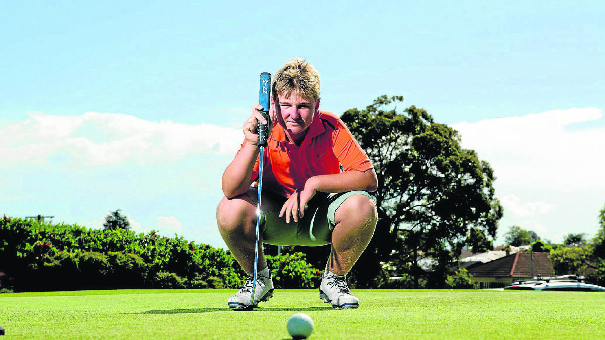 Fourteen-year-old Clayton Small leads the  Maitland Club Championship into the final round. 