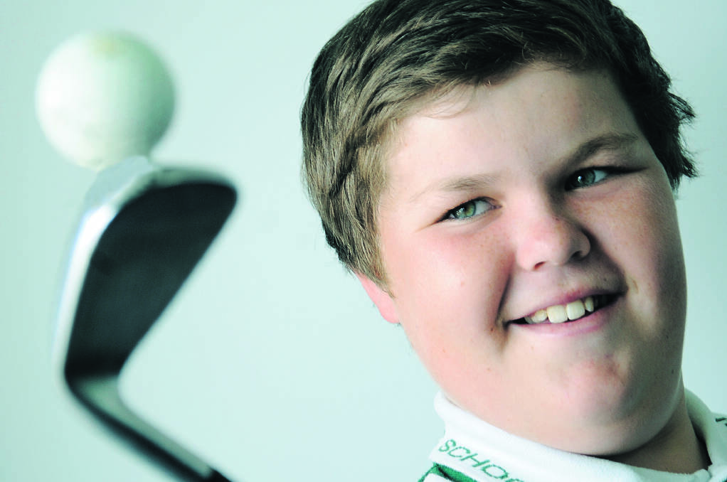 GREAT FORM: Corey Lamb won the 36-hole scratch score for the under 13s and 12s at the Branxton Junior Open.