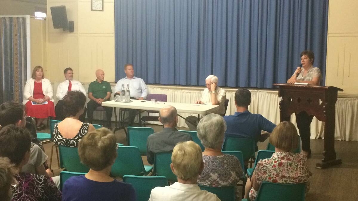 Maitland NSW election candidates at the Save Our Rail public forum.