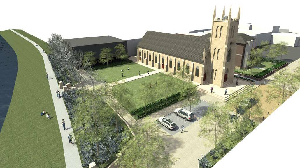 RESTORATION: An artist’s impression of plans to revamp the cathedral precinct.