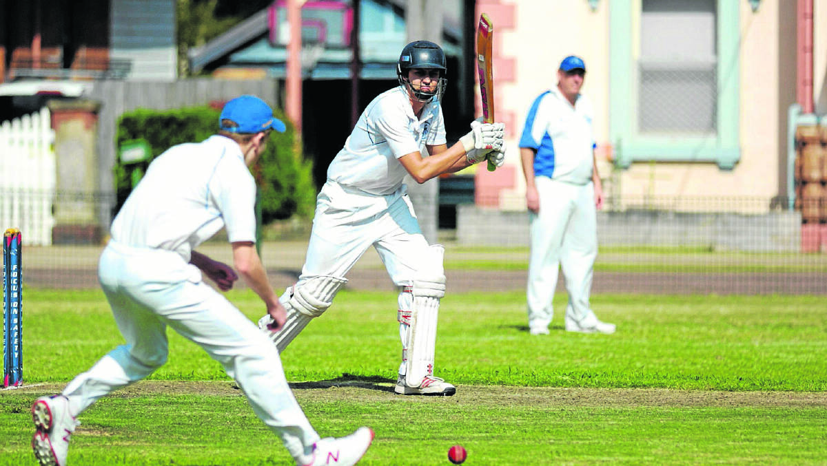 Eastern Suburbs’ batsman Hayden Adams quickly brushed off the cobwebs to get right behind the ball during Saturday’s intra-club fixture the Pannowitz Tribute Match between the club’s old boys and first grade  squad.