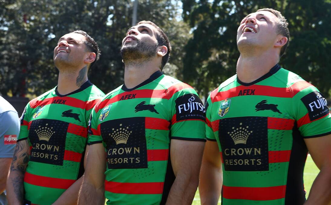 South Sydney fans are looking to the heavens along with captain John Sutton and stars Greg Inglis and Sam Burgess to end the club’s 43-year premiership drought.