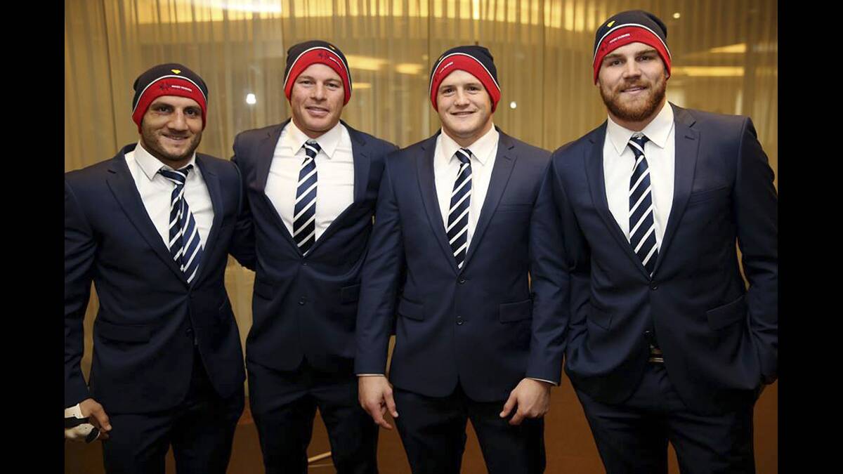 The NSW Blues donned their beanies in support of the Mark Hughes Foundation fundraiser during the recent State of Origin campaign.