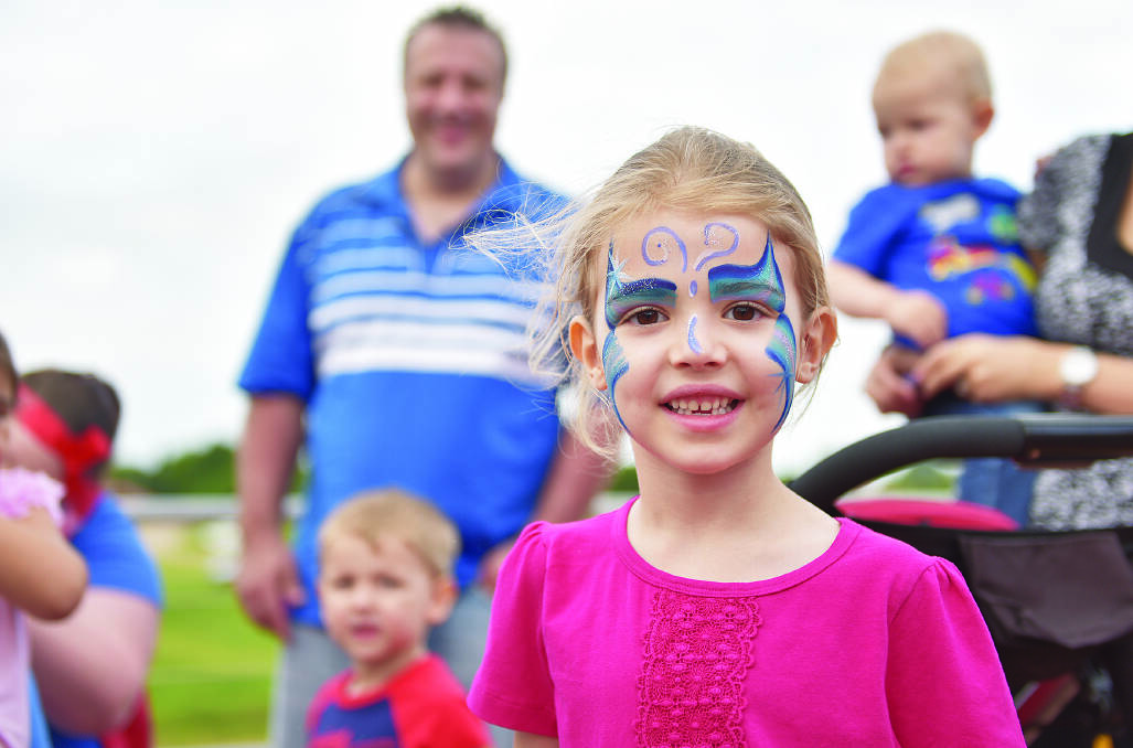 Face painting is one of the numerous free activities for young and old on Australia Day.