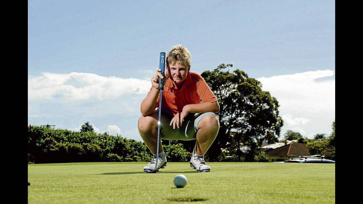 Teenager Clayton Small has been introduced into Maitland Golf Club's A-grade pennants team along with Will Fraser and Trent Park.