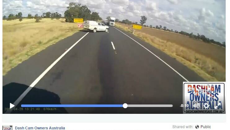 Cop's crazy u-turn caught on dashcam | video