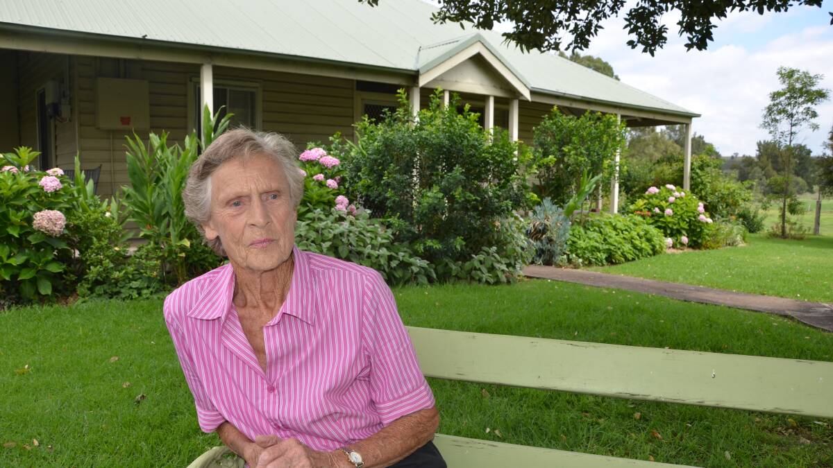 Wendy Bowman in the grounds of her beloved 'Rosedale'.