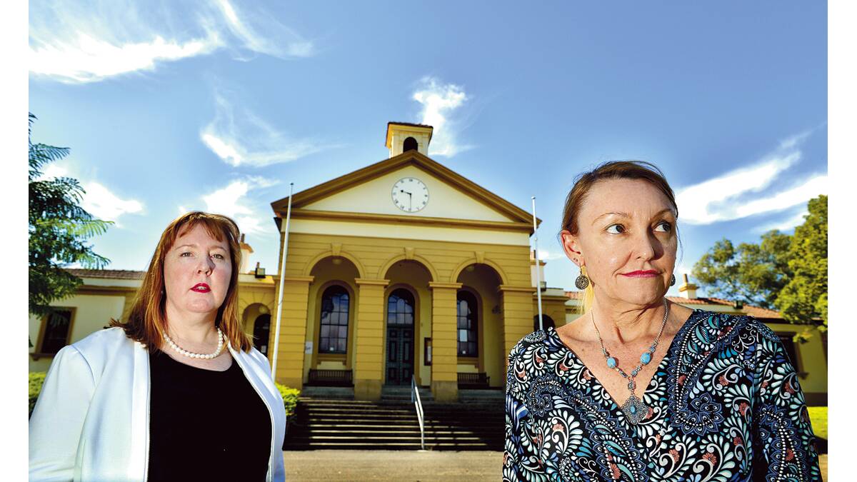 ‘SHORT-SIGHTED’: Labor candidate for Maitland Jenny Aitchison with opposition spokeswoman for Hunter Sonia Hornery. 