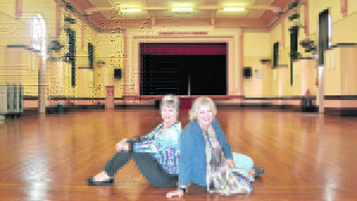TRANSFORM:  Black and White Committee members Ann Burns and Ann Wonders and their group will transform the Maitland Town Hall into a fine-dining haven for their annual fundraising lunch. Picture by JESSICA BROWN