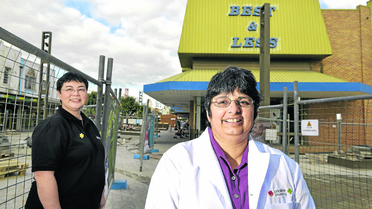 MEDICAL SERVICES: (Front) pharmacist and owner Sangita Shah with business manager Fiona Chadwick.