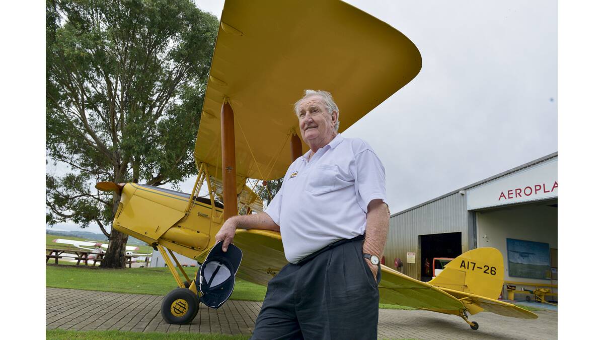 CO-PILOT:  Kevin Weldon, a shareholder in the Luskintyre Aviation Flying Museum.  