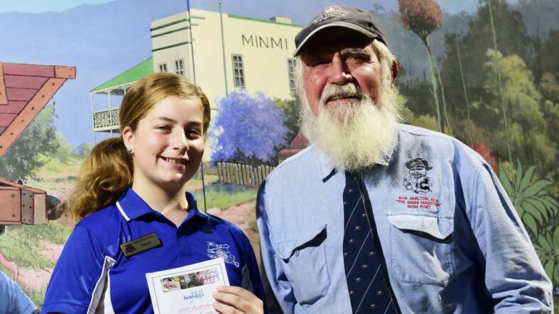 RETURN TO TOCAL: Last year’s competition runner-up Taylor Hingst with Bob Skelton aka The Minmi Magster.