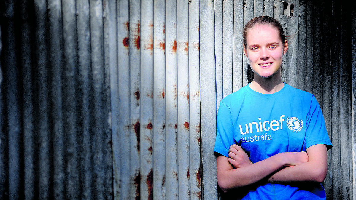 UNICEF AMBASSADOR: Lower Belford teenager Sophie Nichols wants to raise awareness of children’s rights.  	