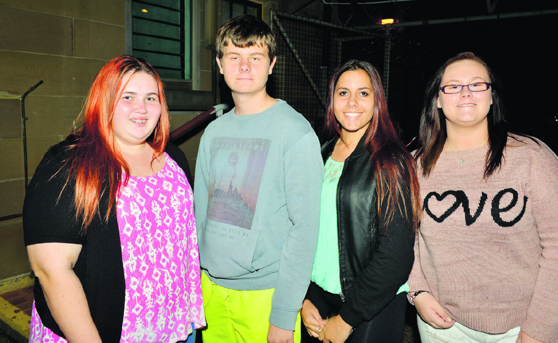 Carissa Cresswell and Beau Law of Rutherford, Shelbea Riley of Gillieston Heights and  Hannah Bruce of Rutherford.
