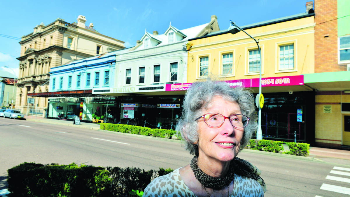 FOUR YEARS OF RESEARCH:  Val Rudkin has launched two booklets that look at the
history of buildings in High Street, Maitland.