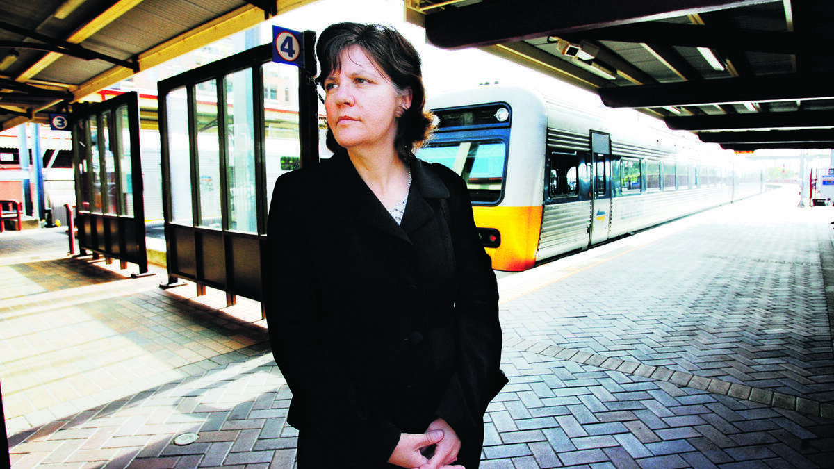 DAY IN COURT: Save Our Rail vice-president Kim Cross.
