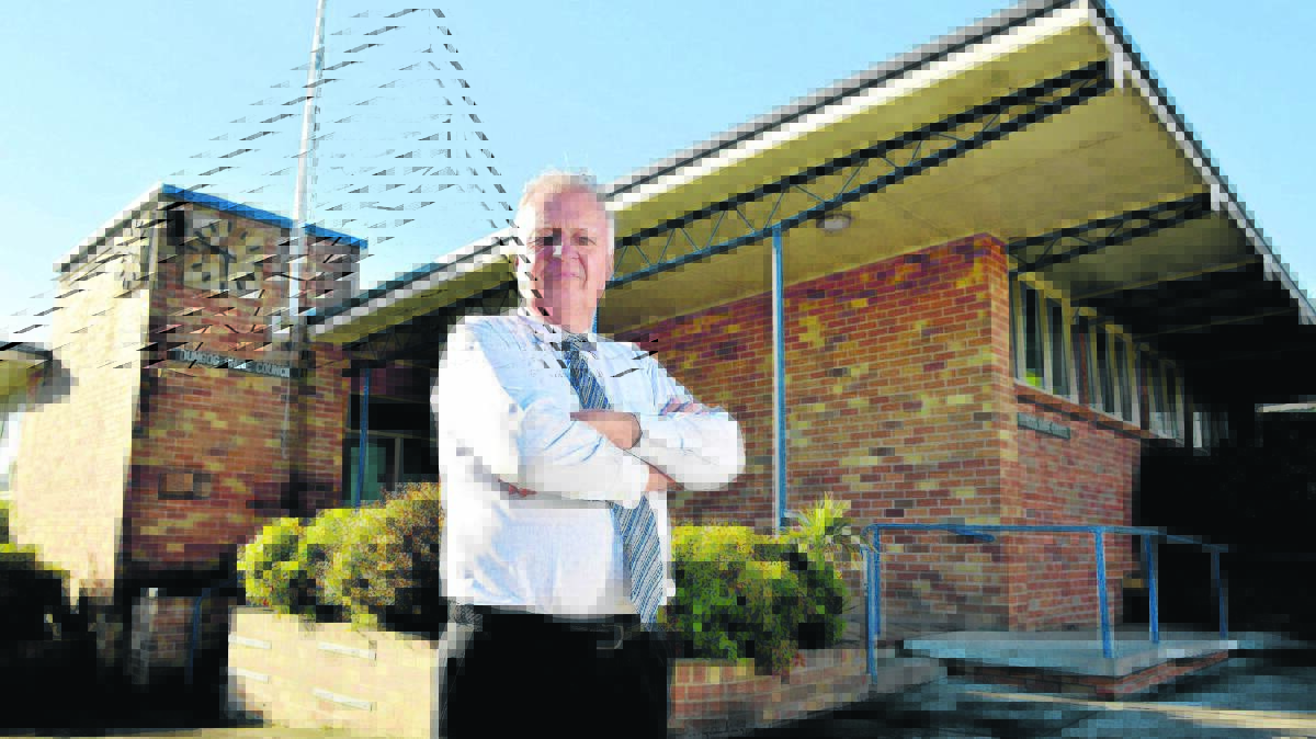 ‘MORE GUTS’:  Angry Dungog mayor Cr Harold Johnston is disappointed at Maitland council’s turnaround.
  	Picture by STUART SCOTT