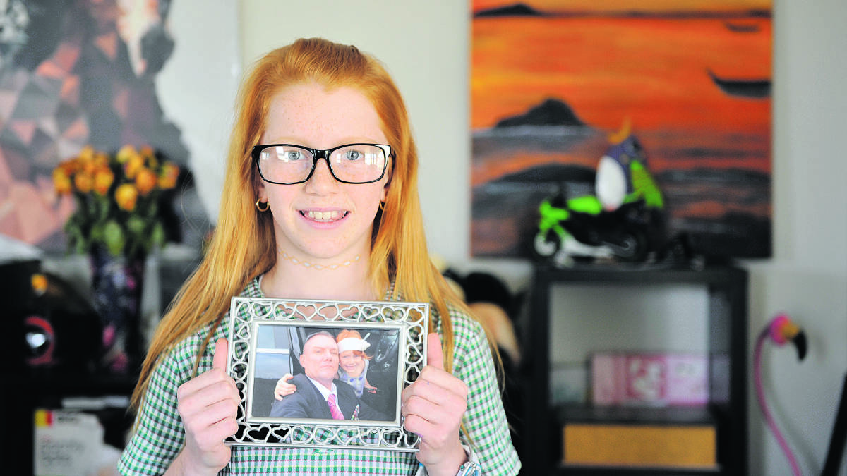 DAD’S GIRL:  Through the help of Legacy, deceased former serviceman Robbie Mackay still plays a part in his daughter Allegra’s life . 	Picture: CATH BOWEN