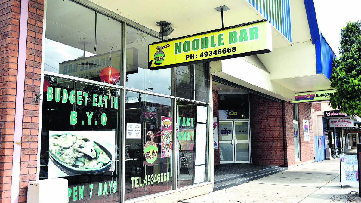 STAFF TERRIFIED: The Noodle Bar in High Street, East Maitland, had endured four robbery attempts in three months.