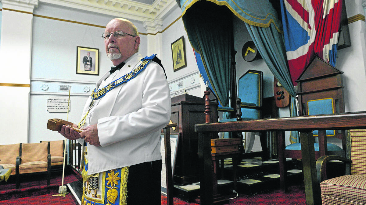 BIGGEST AGED CARE PROVIDERS IN NSW:  Past Assistant Grand Master Kevin Short.  	Picture by STUART SCOTT