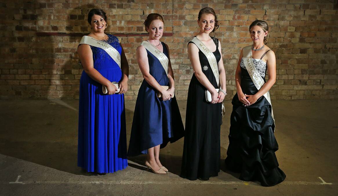 FINALISTS: (from left) Tori Covic of Seaham, Miranda O'Brien of Millers Forest, Jessica Allen of Nerong and Alexis Adams of Loxford. 