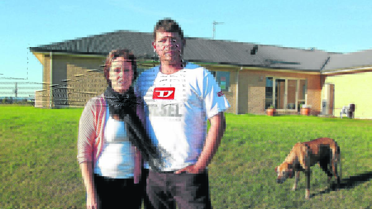 VICTIMS:  Kylie and Andrew Neale of Gillieston Heights have been in an ongoing dispute with Maitland City Council over mine subsidence on their property.