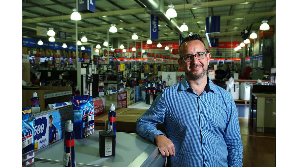 AT THE HELM: Ryan McFarlane is the new general manager of The Good Guys store at East Maitland.  	Picture by MAX MASON-HUBERS