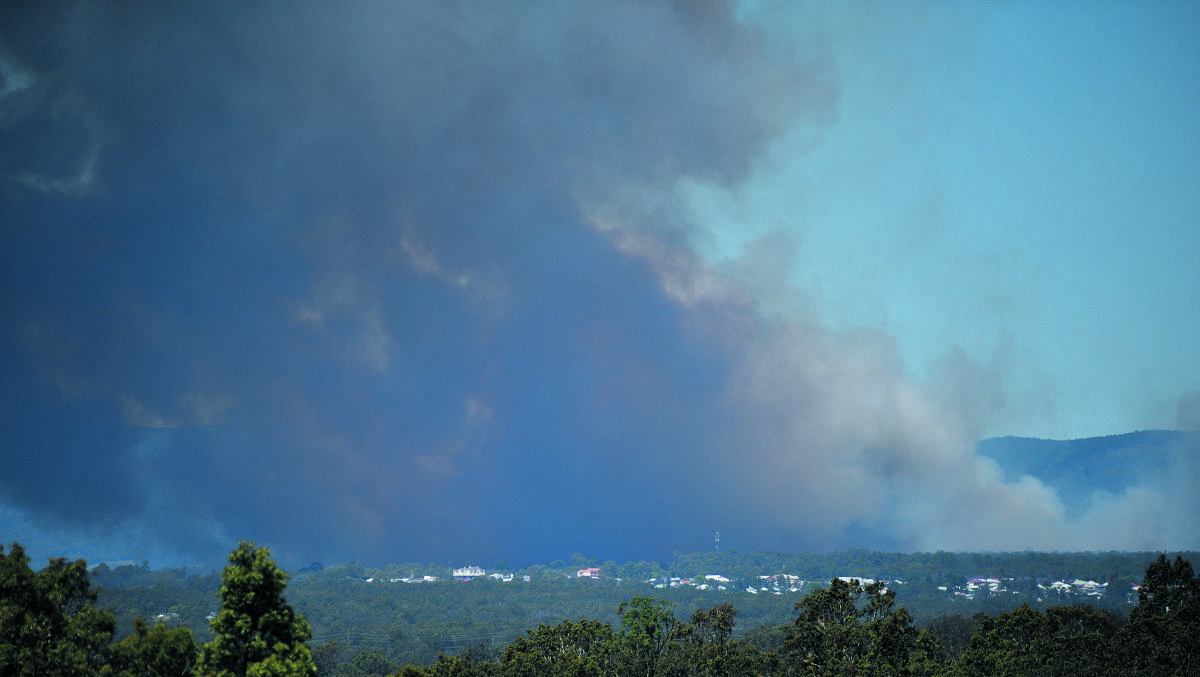 BUSHFIRES: Smoke filled the air across the district with fires burning at Kurri Kurri / Pelaw Main, Dungog, Swan Bay and Wallaroo National Park.