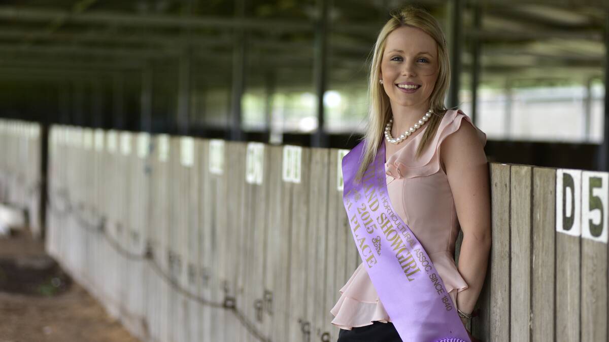 STATE FINALIST:  Maitland Showgirl 2015 Olivia Richardson has beaten nine other showgirl winners to progress to the state final at the Sydney Royal Easter Show.   	Picture by CATH BOWEN 