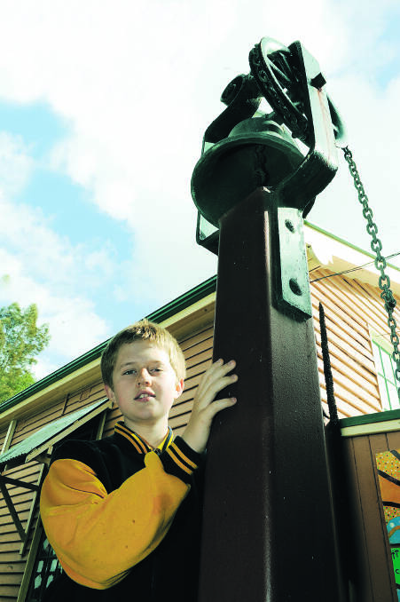 HONOUR: Largs school pupil Sam will ring the 175-year-old bell. 	Picture by CATH BOWEN