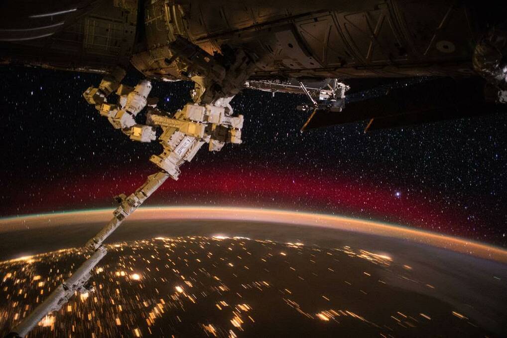 SKY SHOW:  Scott Kelly’s photo from the International Space Station.