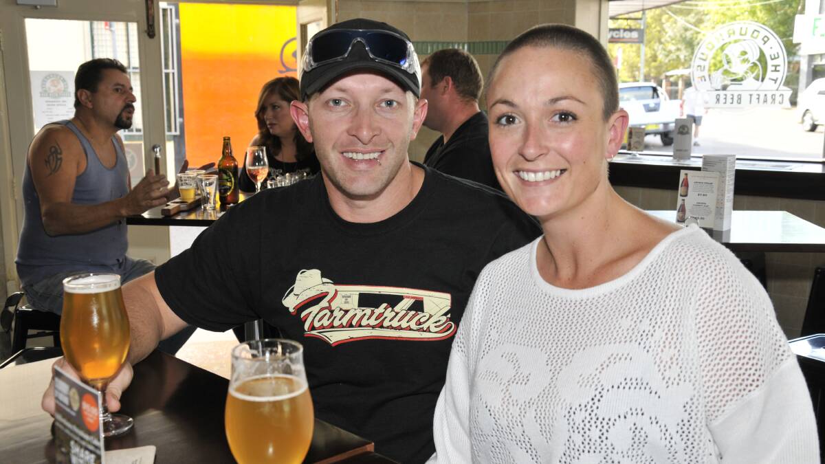 THE POURHOUSE:  Aaron and Jo Button of Rutherford.   