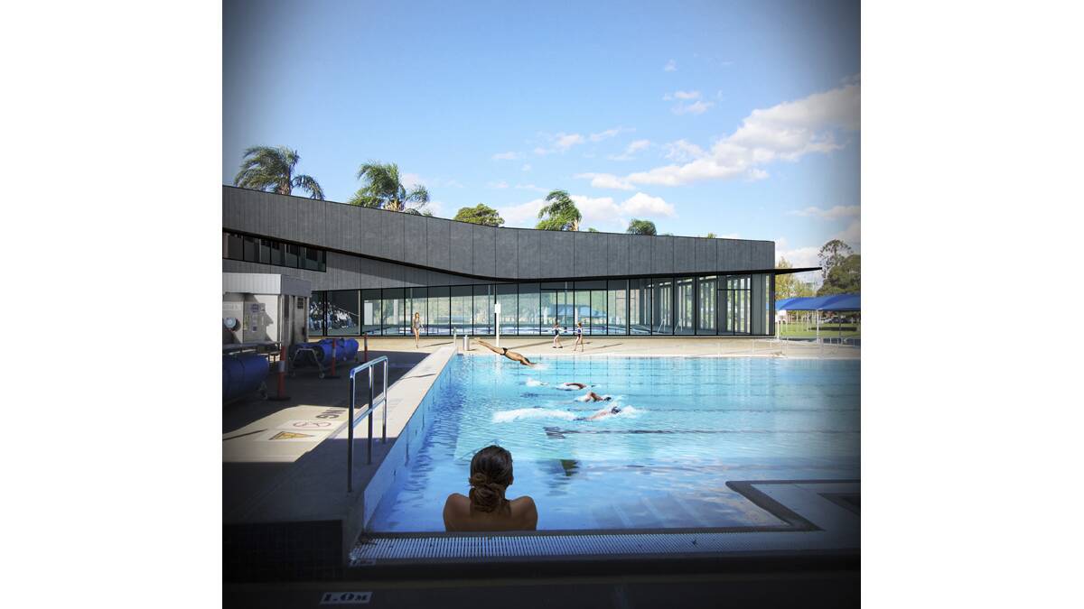 STEP CLOSER: An artist's impression of how the Maitland Aquatic Centre will look when the indoor pool is built.