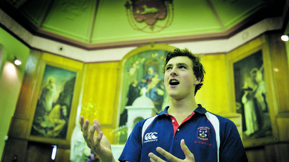 ‘I LOVE THEM BOTH’:  Daniel Ott who combines his love of rugby league with opera singing. 	Picture by CATH BOWEN 