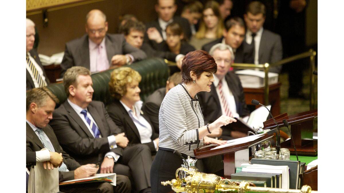BETTER DAYS: A glimpse at Robyn Parker's days as minister for the environment and heritage.