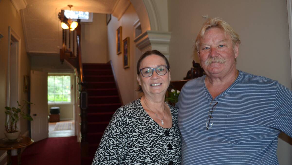 GRAND OLD HOME: Jacqueline and Hardy Gitzel have restored historic Verona
in High Street, Maitland.  	