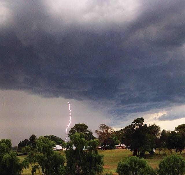 INSTAGRAM: This is a photo of one of the many storms around Maitland these past nine days - @katdaw.