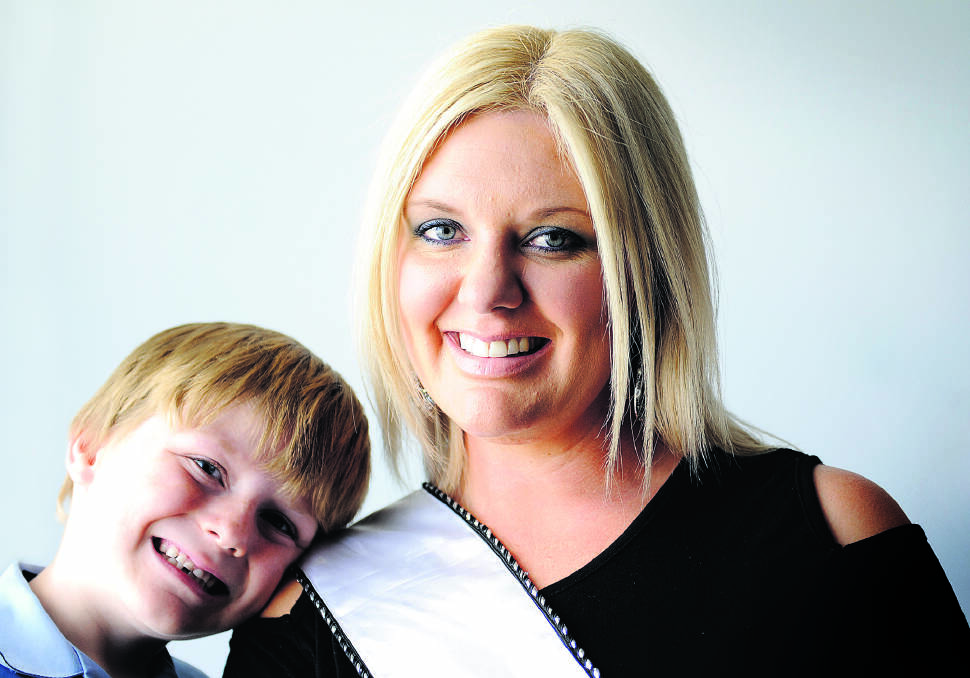 GIVING NATURE:  Amanda Barrass with her son Rhys, 6. 