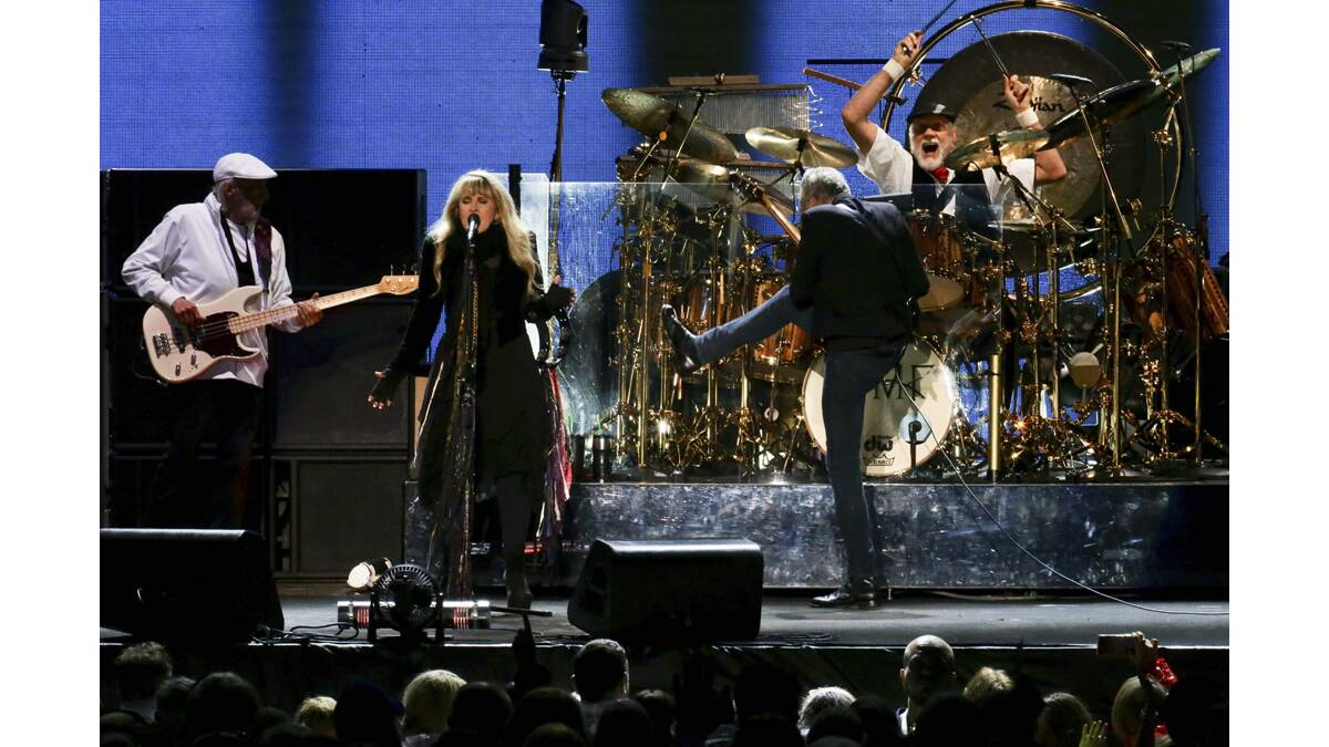 STILL HOT: The weather wasn’t kind, but Fleetwood Mac still packed them in over two nights at Hope Estate – and the magic that made them one of the world’s powerhouse live bands over the last four decades was still there for all to see.