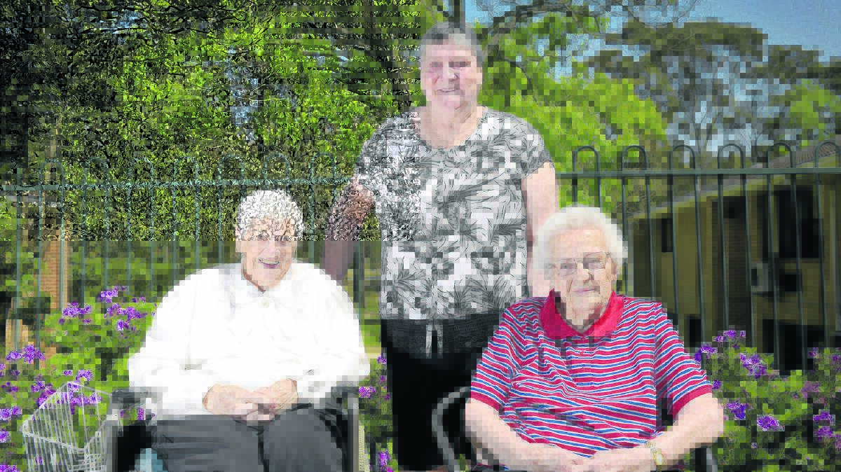 JOINING THE CAMPAIGN: Living Care nursing home residents Neil Lantry, Judith Mate and Mary Row.