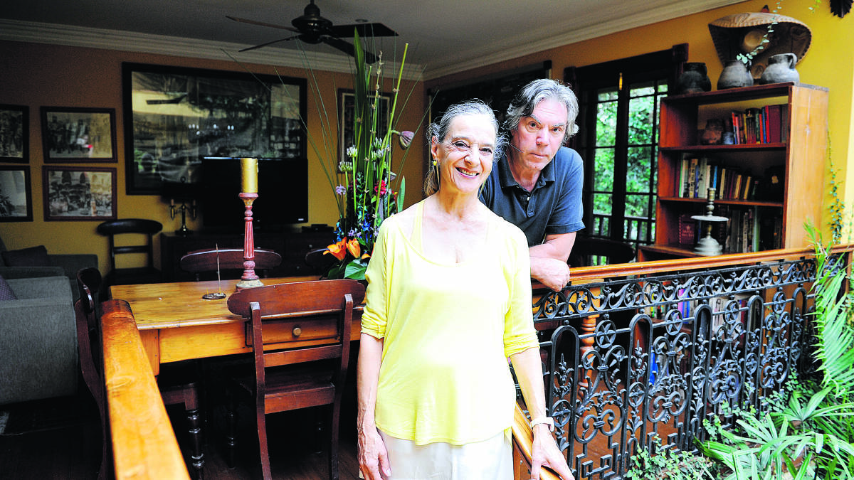 STYLISH:  Yvonne and Paul Maule are delighted to be back in Maitland. They called the city home for eight years while they renovated Aberglasslyn House.	Picture by CATH BOWEN 