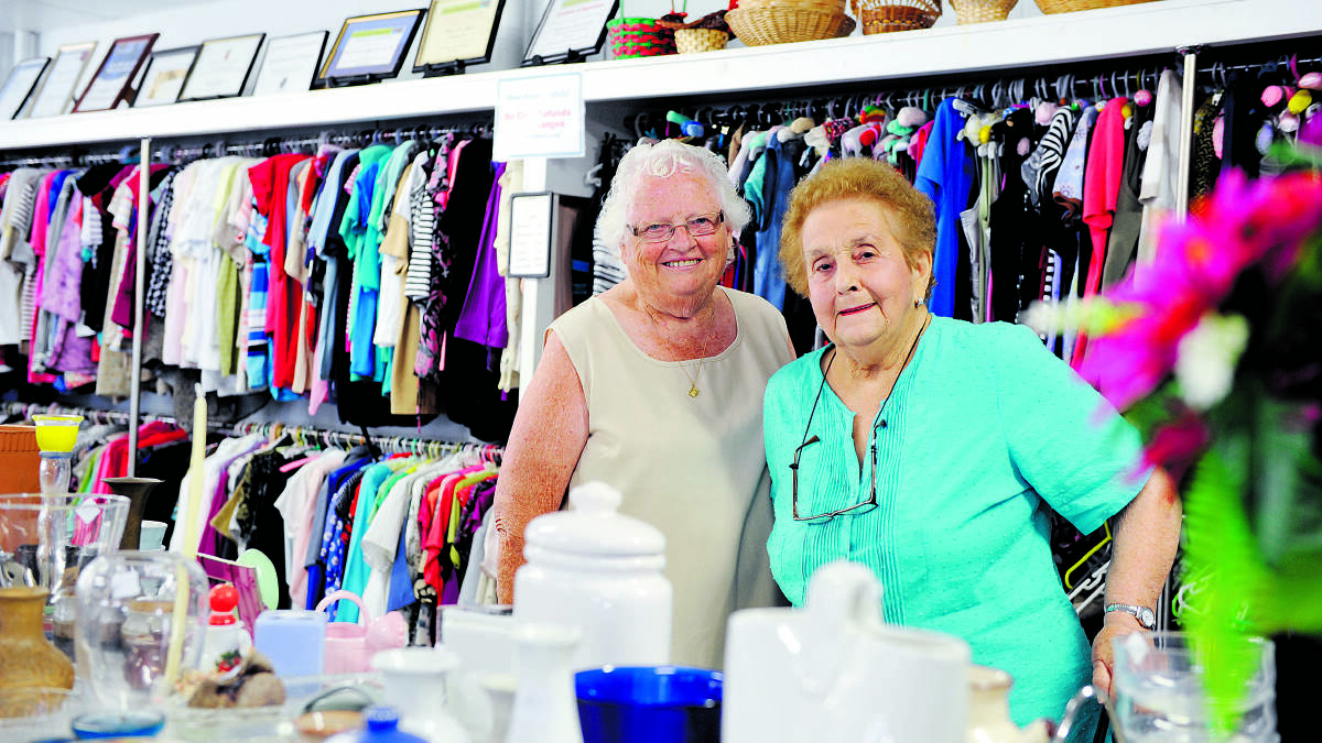 SUPER WORK:  Lesley Flannery and Alice Bennis of Maitland Cancer Appeal Committee.      Picture by CATH BOWEN