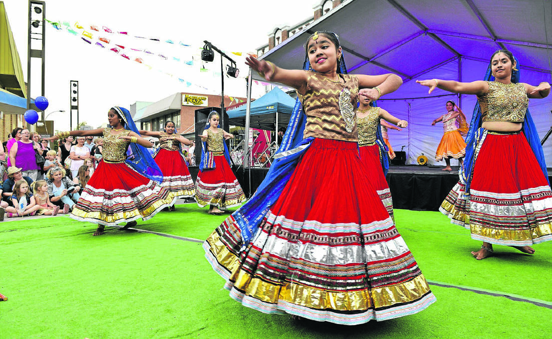 INTERNATIONAL FLAVOUR:  Chakras Performing Arts dancers kept the big crowd entertained.