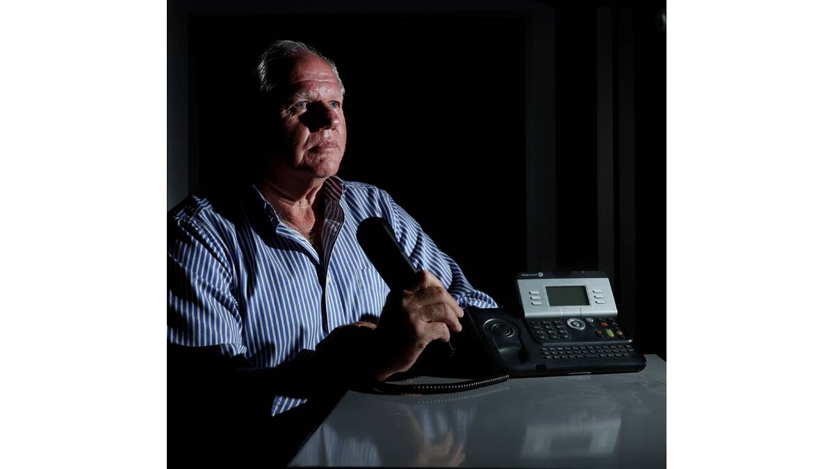 FRUSTRATED:  Graham Murphy says the Telstra service is just not good enough.
 	Picture by SIMONE DE PEAK