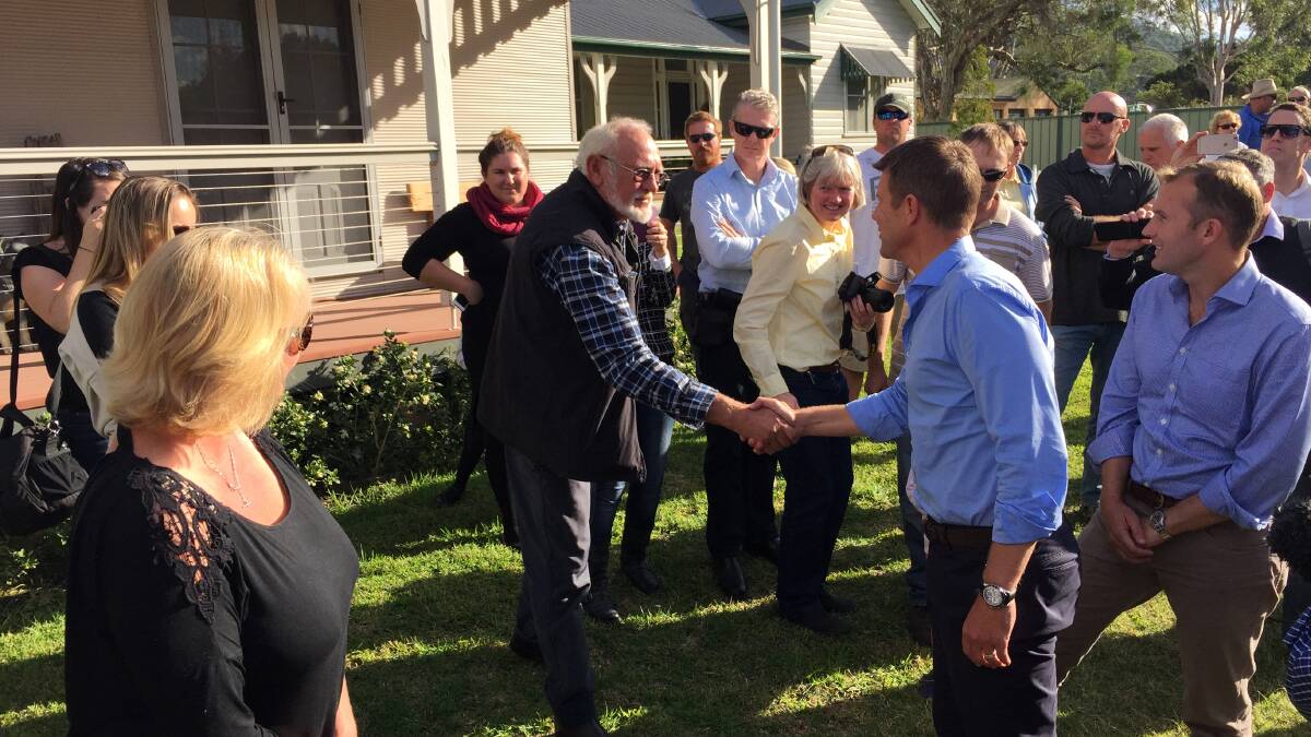 Premier Mike Baird declared ‘‘coal is good’’ during a tour of Hunter communities