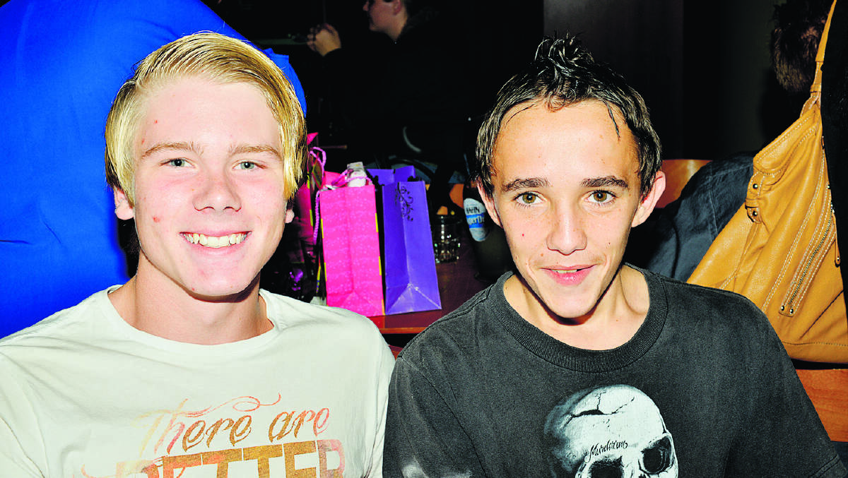 15TH BIRTHDAY: Beau Trappel of Cliftleigh and Tim Wilson of Gillieston Heights. 